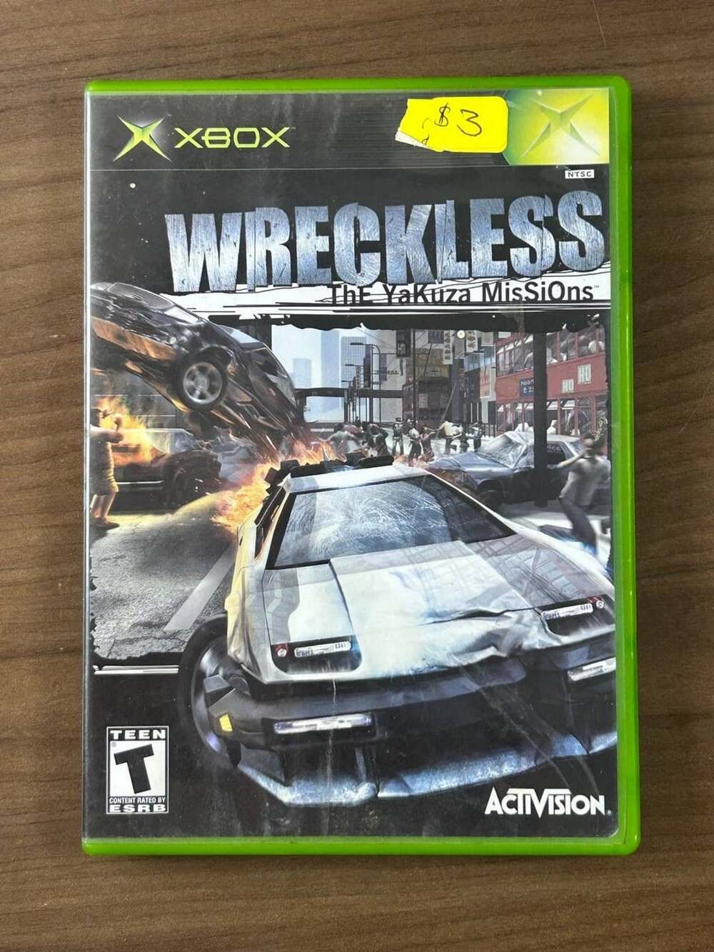 Wreckless The Yakuza Missions Original Xbox 2002 Activision NTSC w/ Case Disc